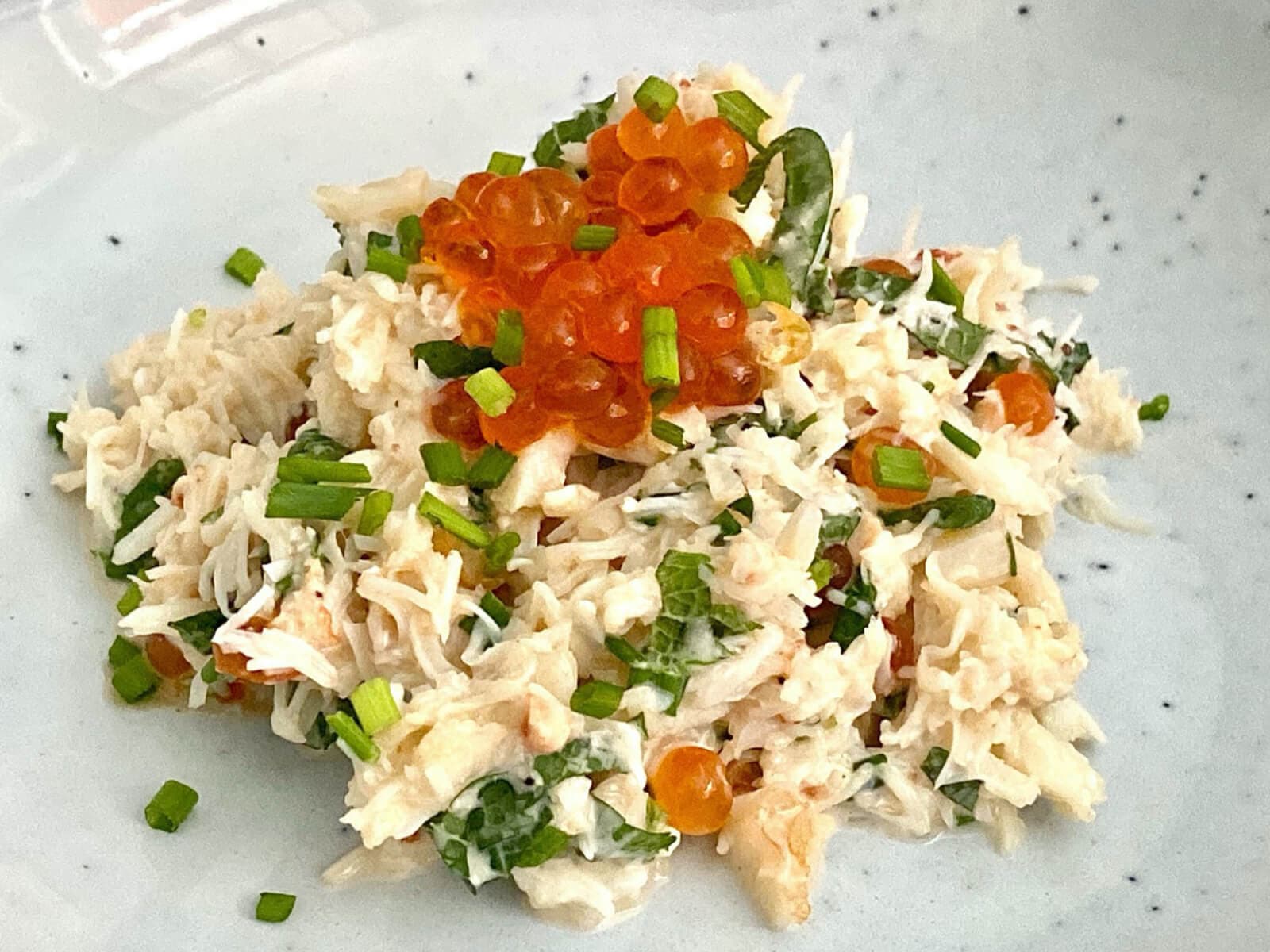 Crab and Salmon Roe Salad