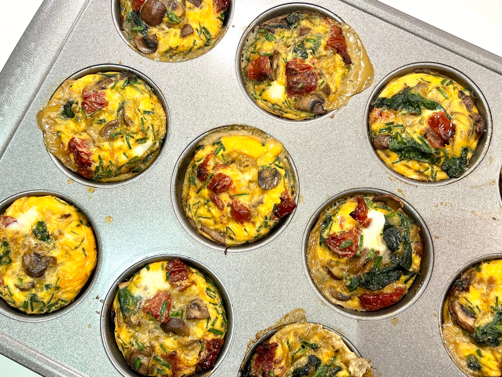 Spinach and Mushroom Egg Muffins