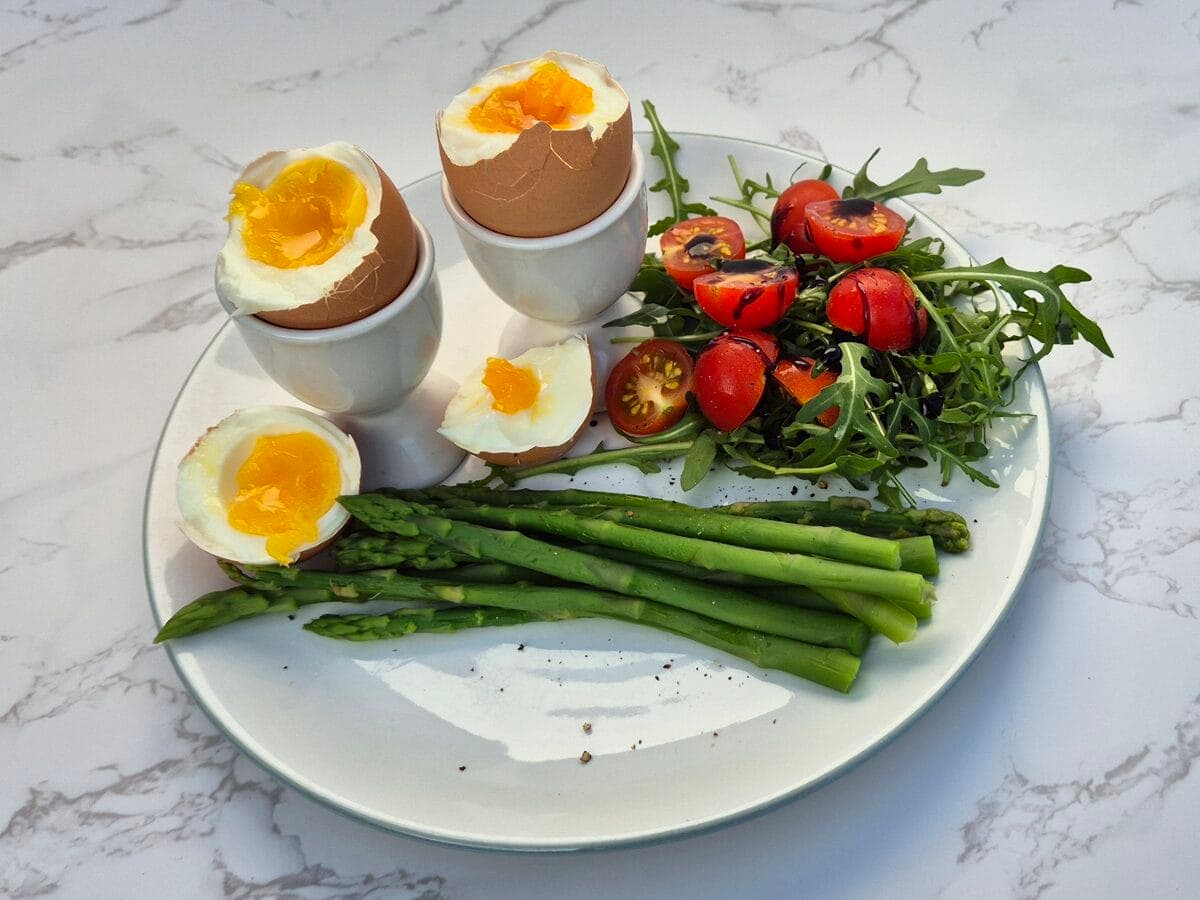 Soft-Boiled Eggs with Asparagus