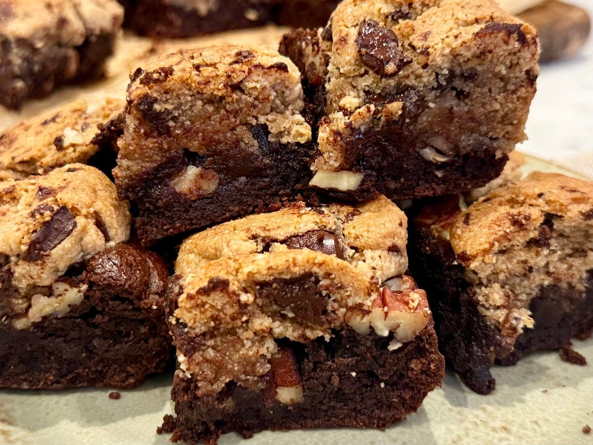 cookie dough brownies
