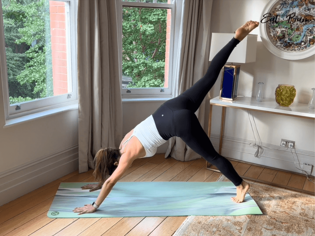 Yalda Alaoui Mid Downward Dog With a Leg in the Air