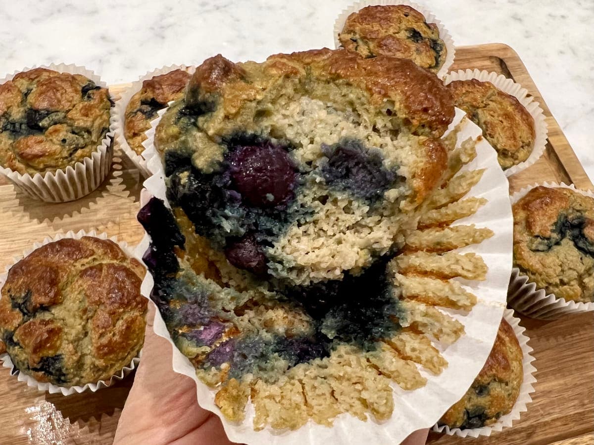 Lemon and Blueberry Protein Muffins