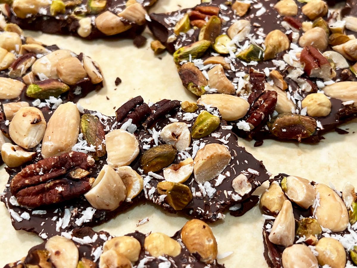 Nutty Chocolate bark
